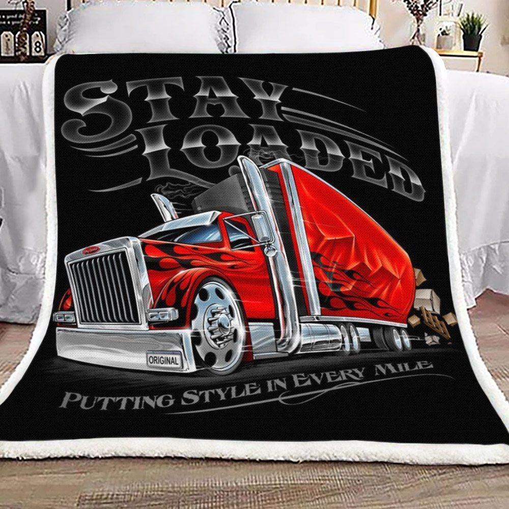 Truck Sherpa Fleece Blanket