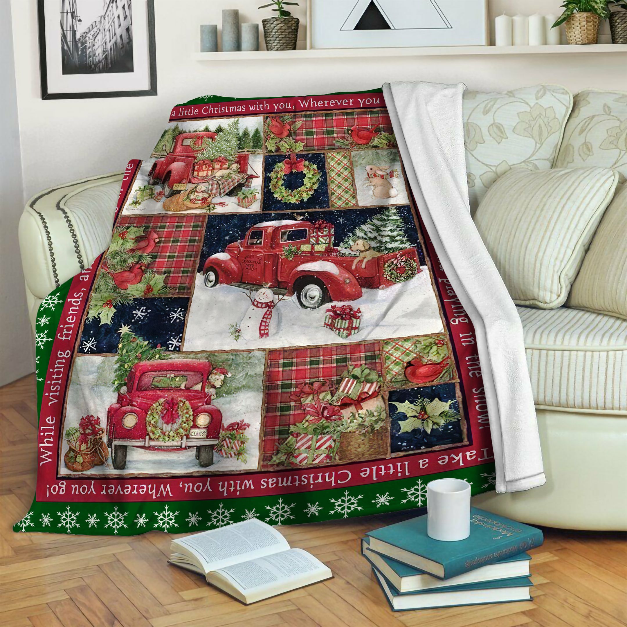 Truck Fleece Blanket
