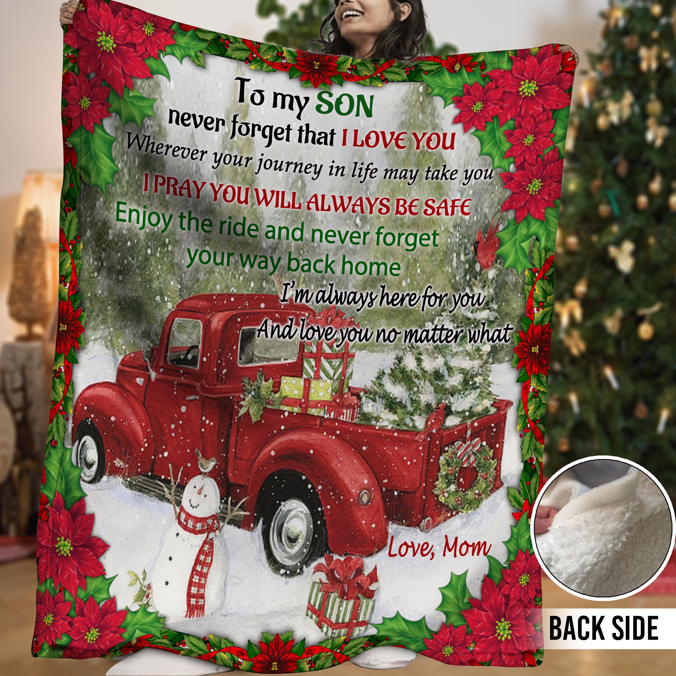 Truck Sherpa Fleece Blanket