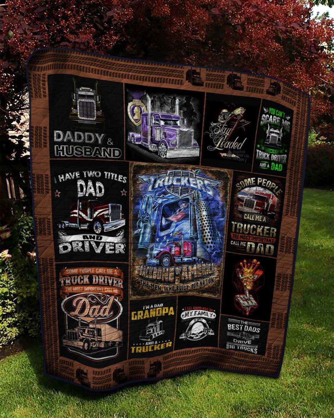 Trucker Dad GS-CL-DT0207 Quilt Blanket