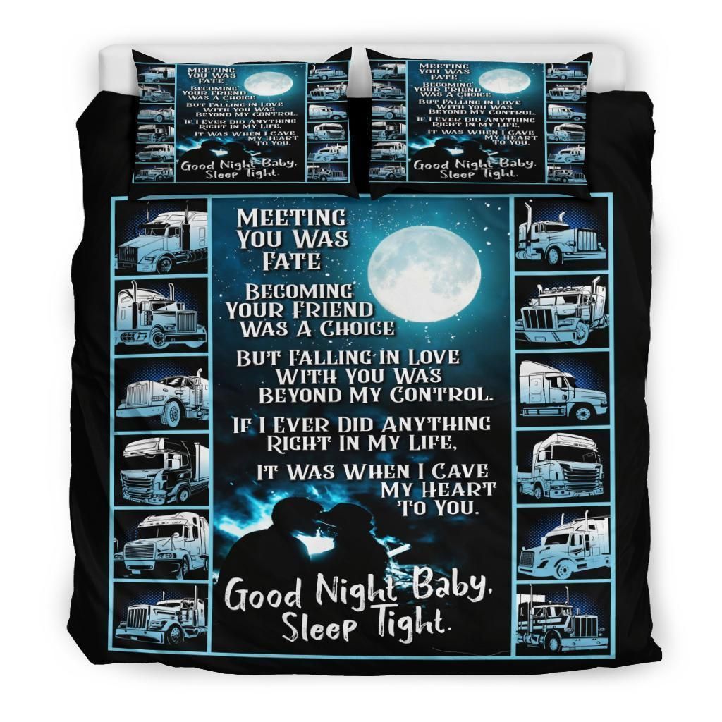 Trucker Driver Falling In Love With You Bedding Set