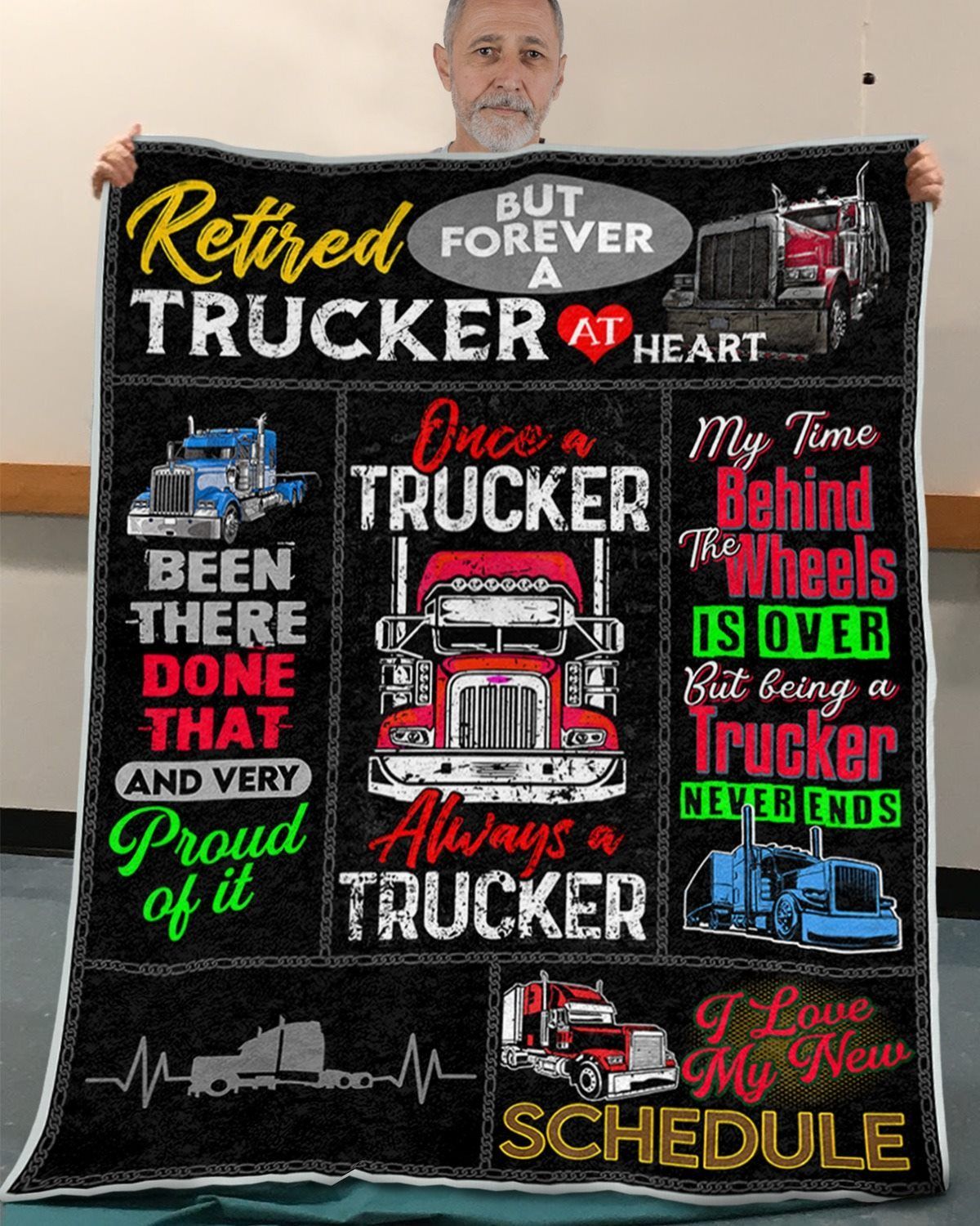 Trucker Fleece Blanket