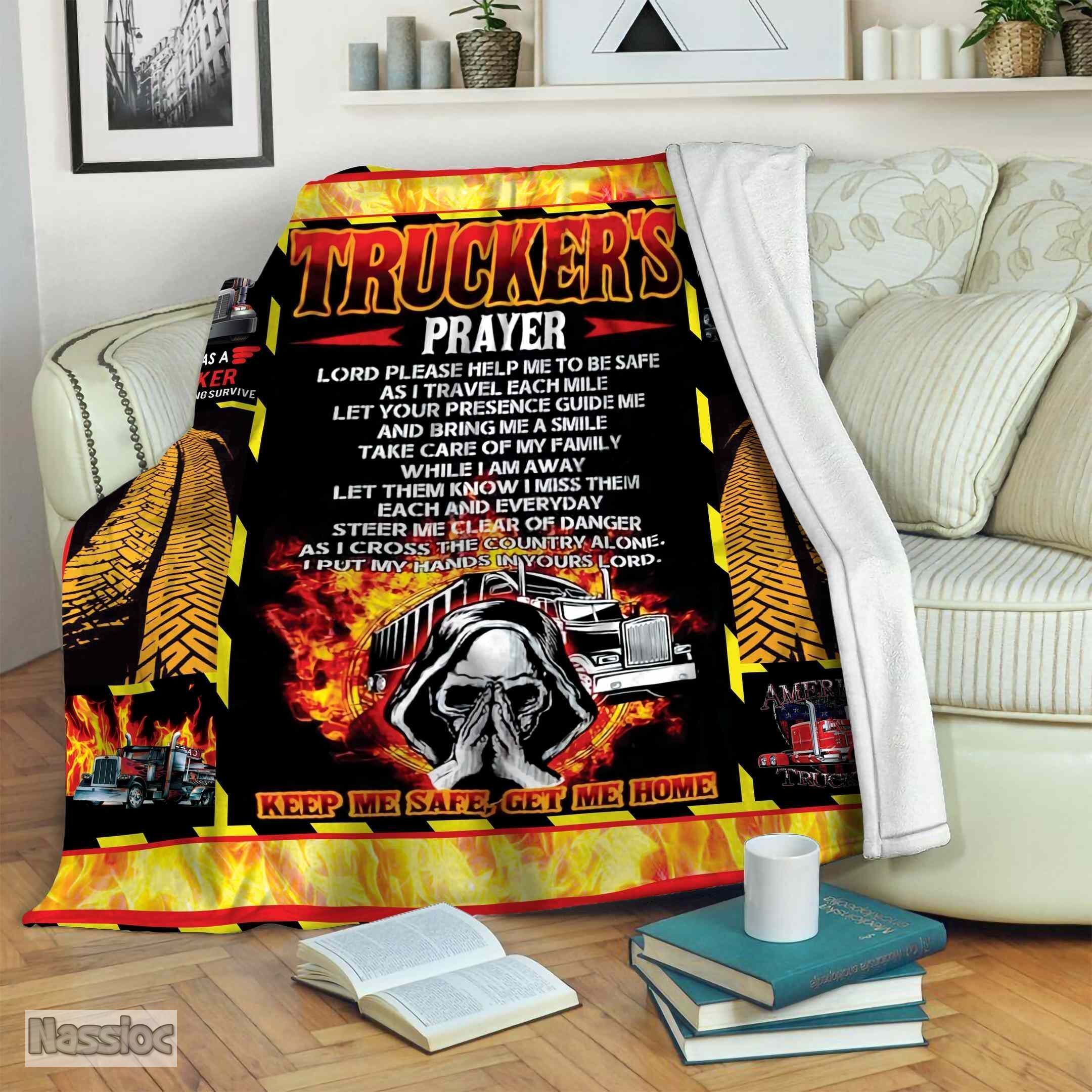Trucker Fleece Blanket