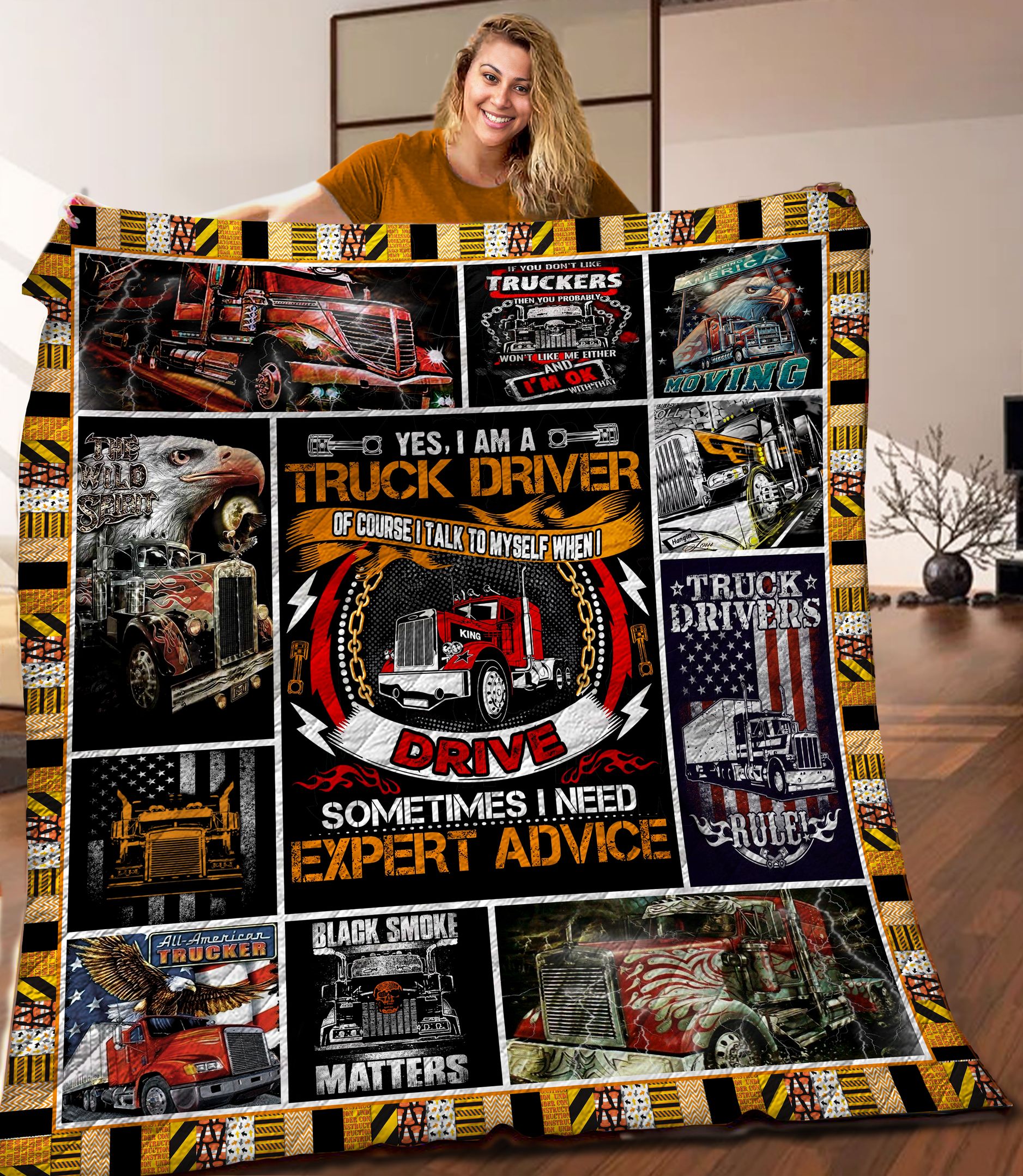 Trucker Quilt Blanket C9B060601DL