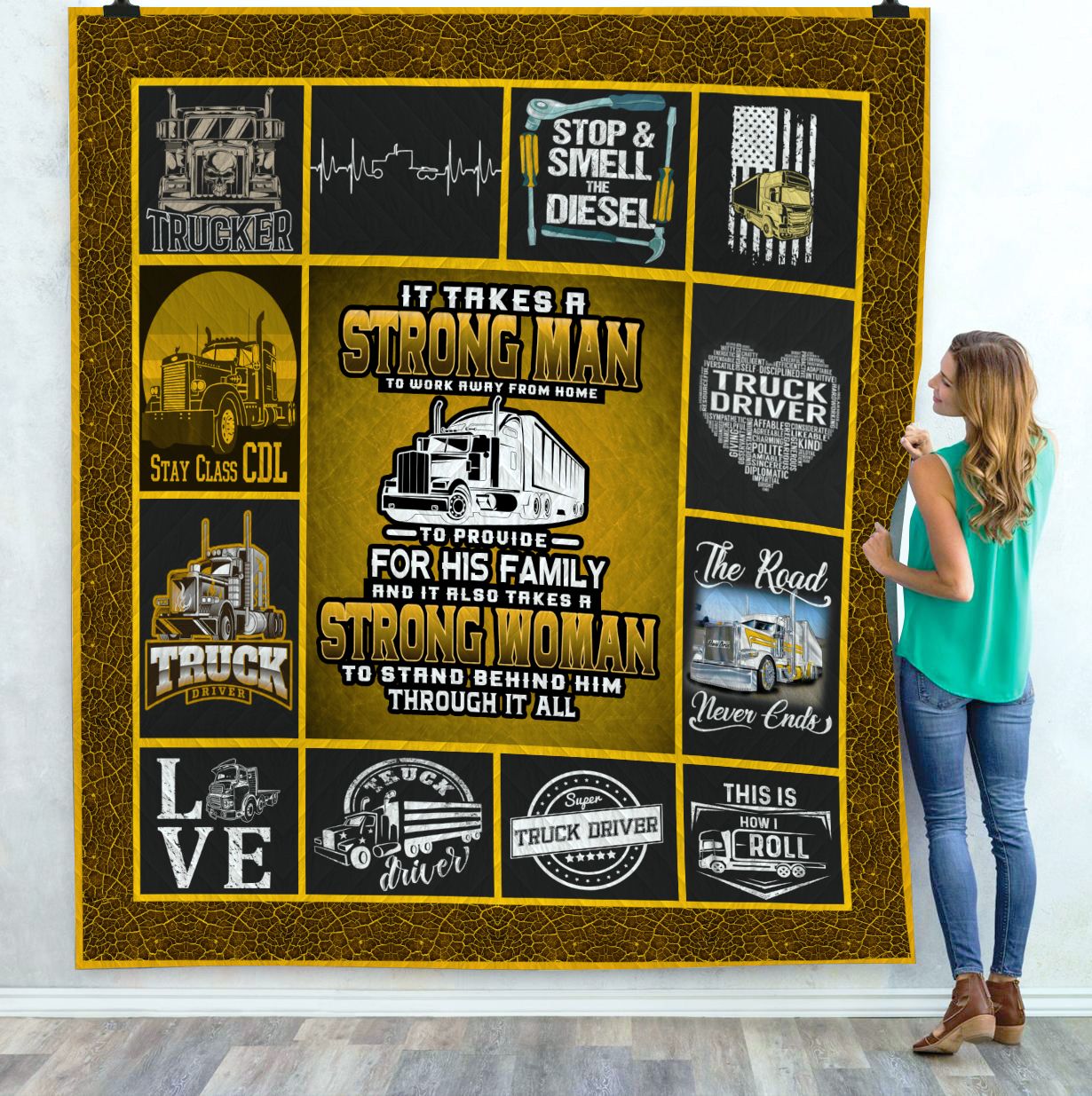 Trucker Quilt Blanket C9B120602CT