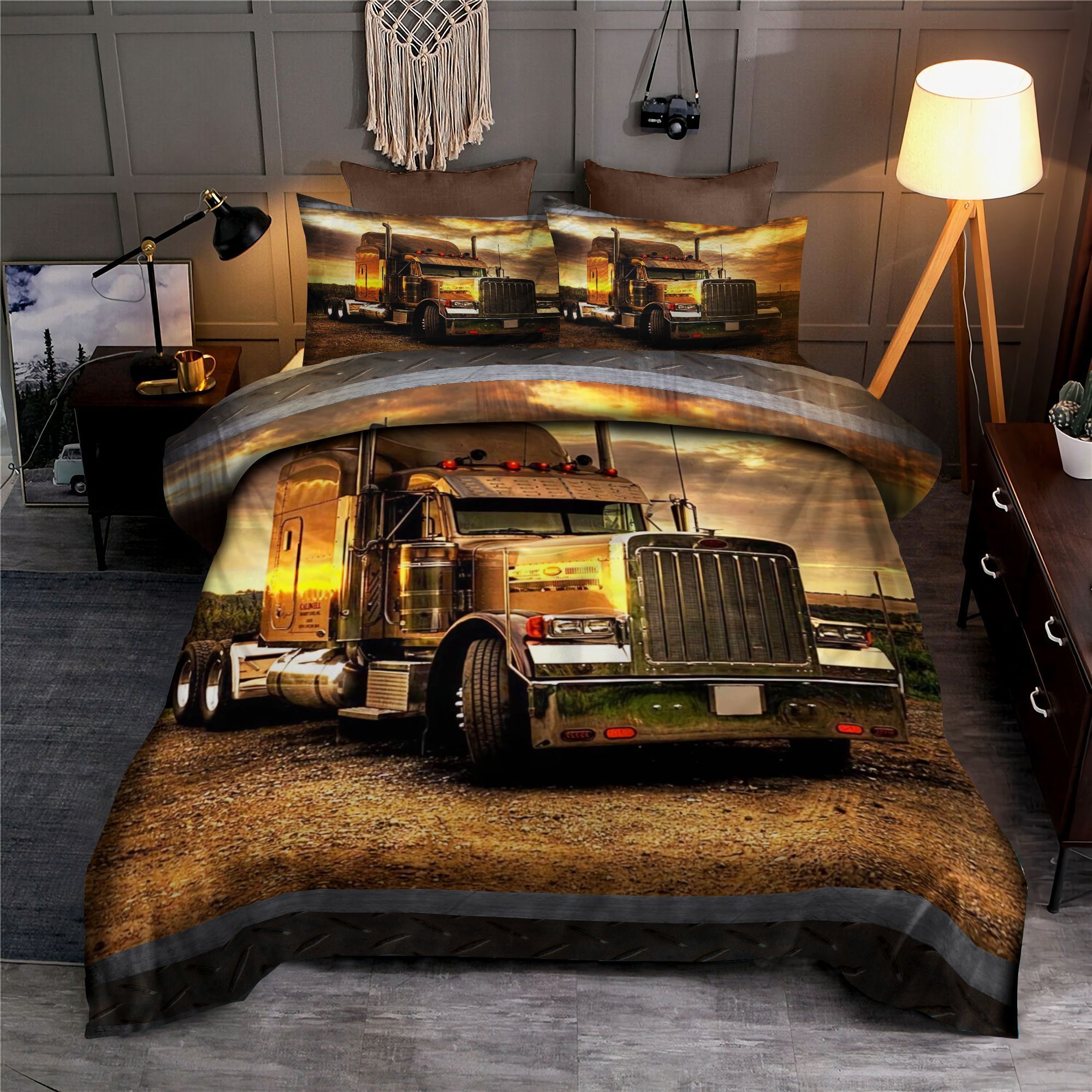 Trucker Sunset Bedding Set