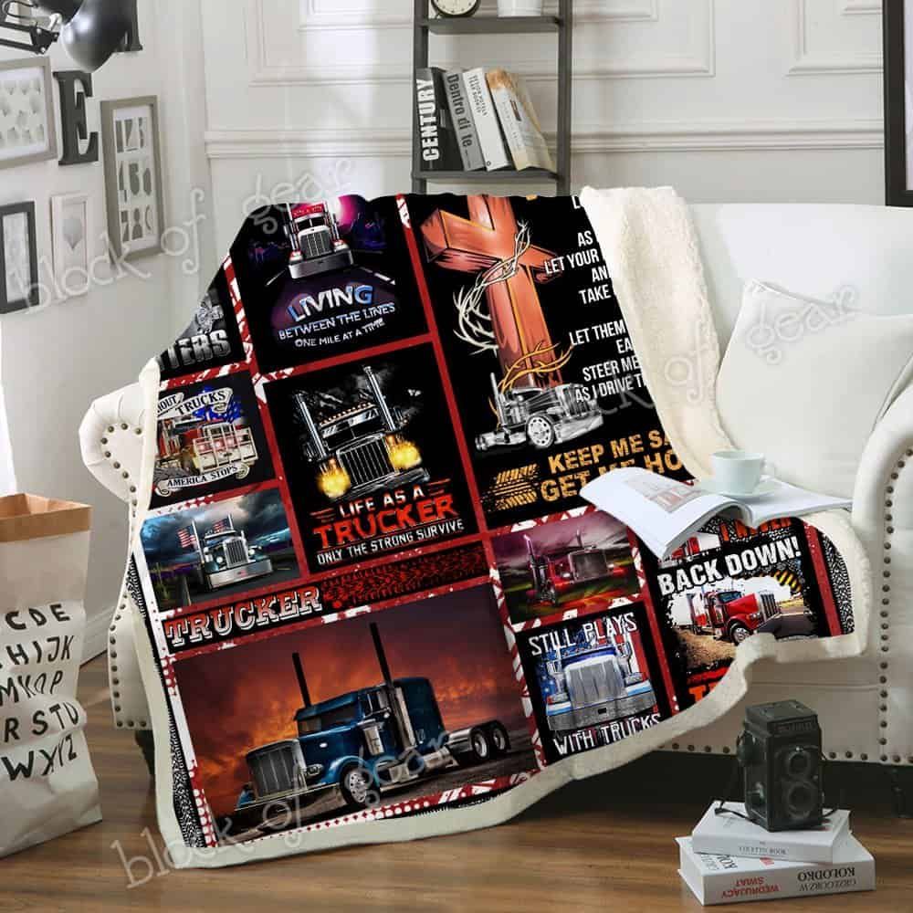 Truckers Prayer Fleece Blanket