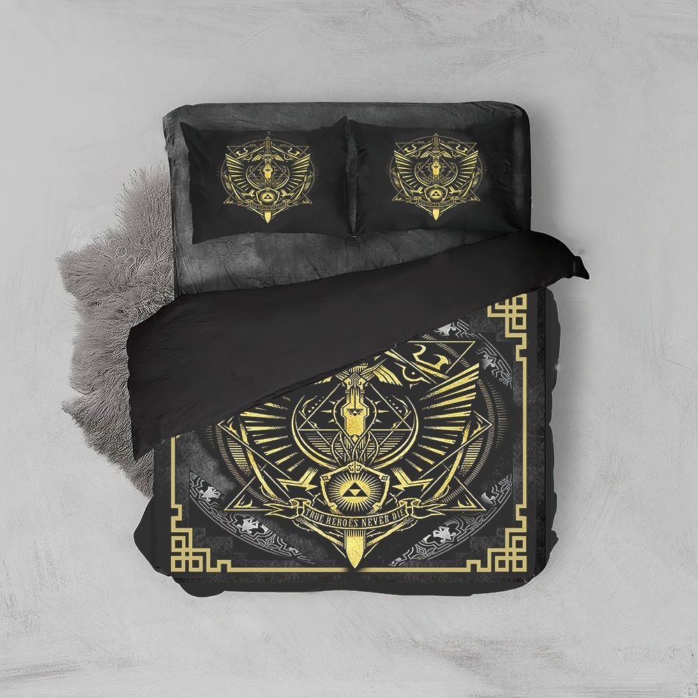 True Heroes Never Die The Legend Of Zelda Bedding Set