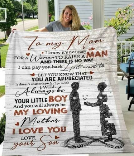 Ttbp To My Mom For Mom From Son Gift For Mother Gift For Mom Mom Presents. Sherpa Fleece Blanket