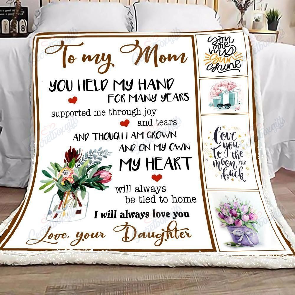 Ttbp To My Mom I Will Always Love You Gift For Mom Gift For Christmas Christmas Gift Christmas Presents For Mom Christmas Gift S Fleece Blanket