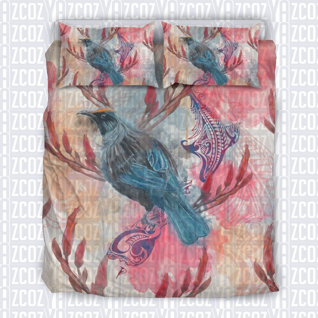 Tui Bird Art New Zealand Bedding Set