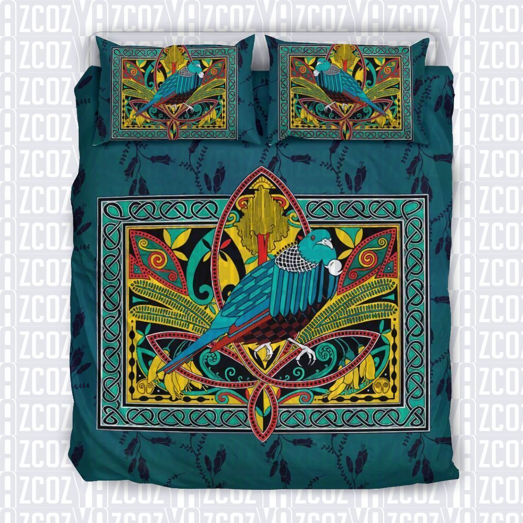 Tui Bird With Kowhai New Zealand Celtic Bedding Set