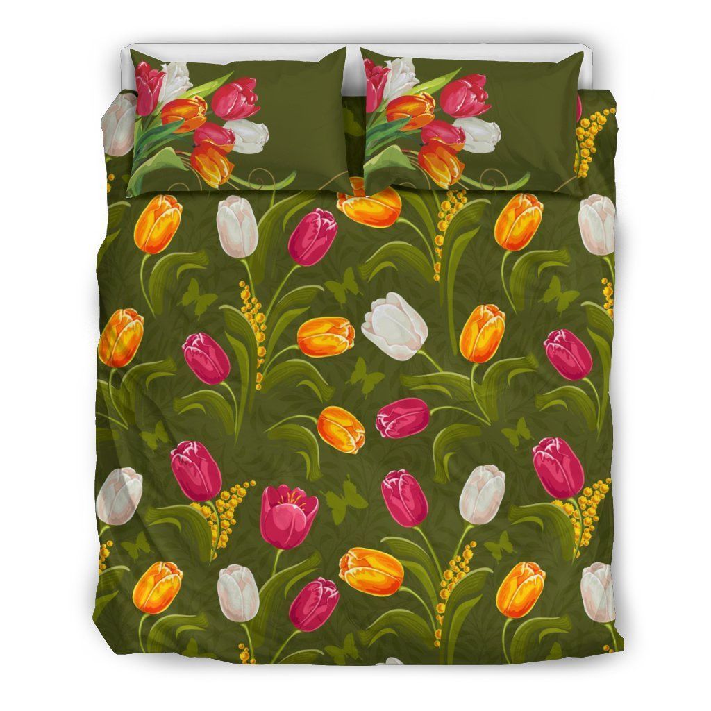 Tulips Field Colorful Bedding Set