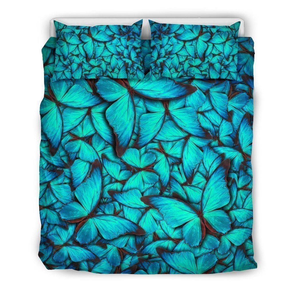 Turquoise Butterfly Bedding Set