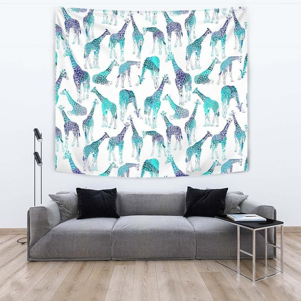 Turquoise Giraffe CL17100134MDT Tapestry