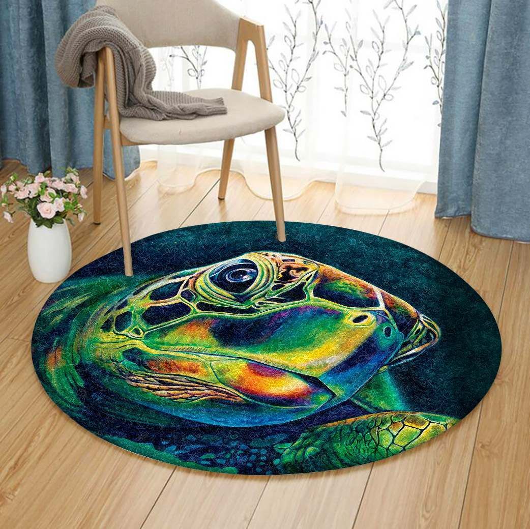Turtle Round Carpet