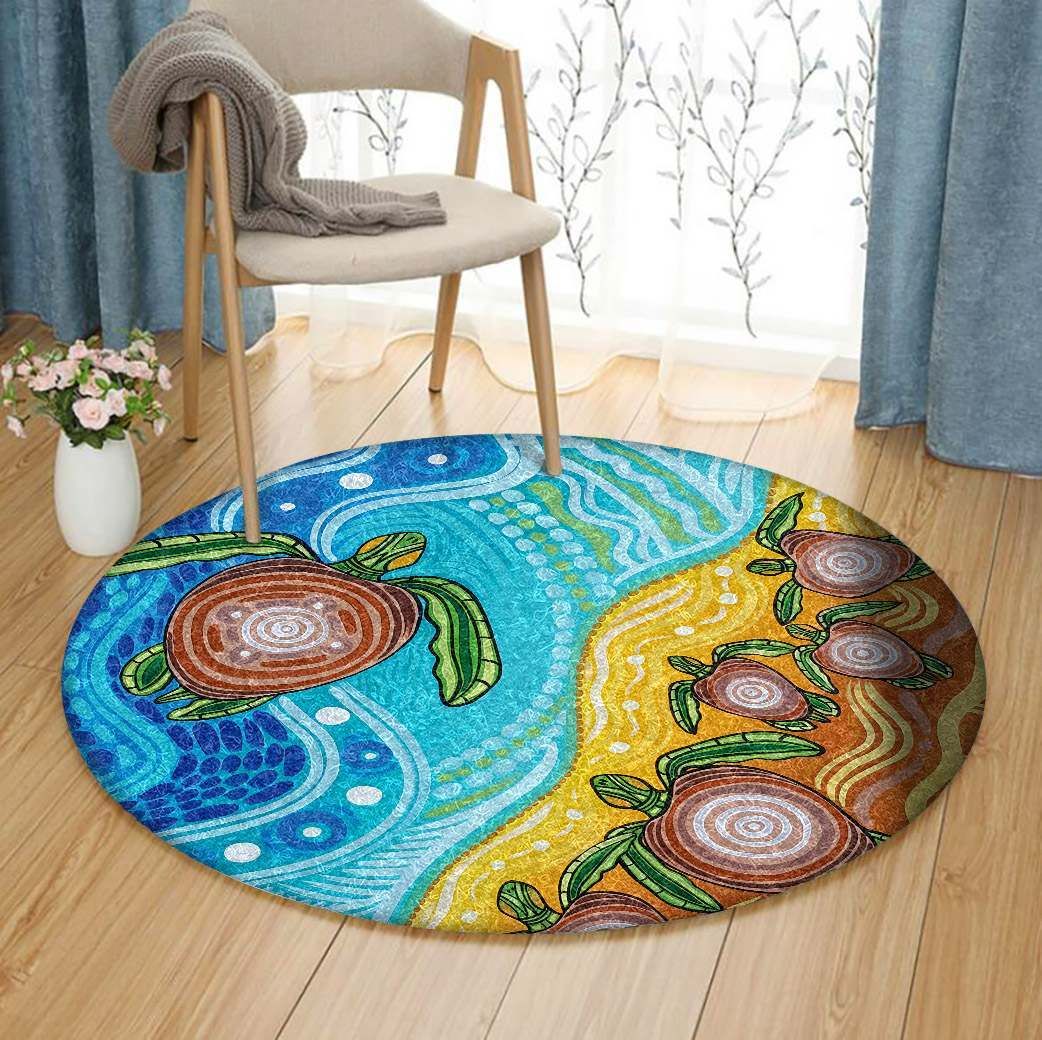 Turtle Round Carpet