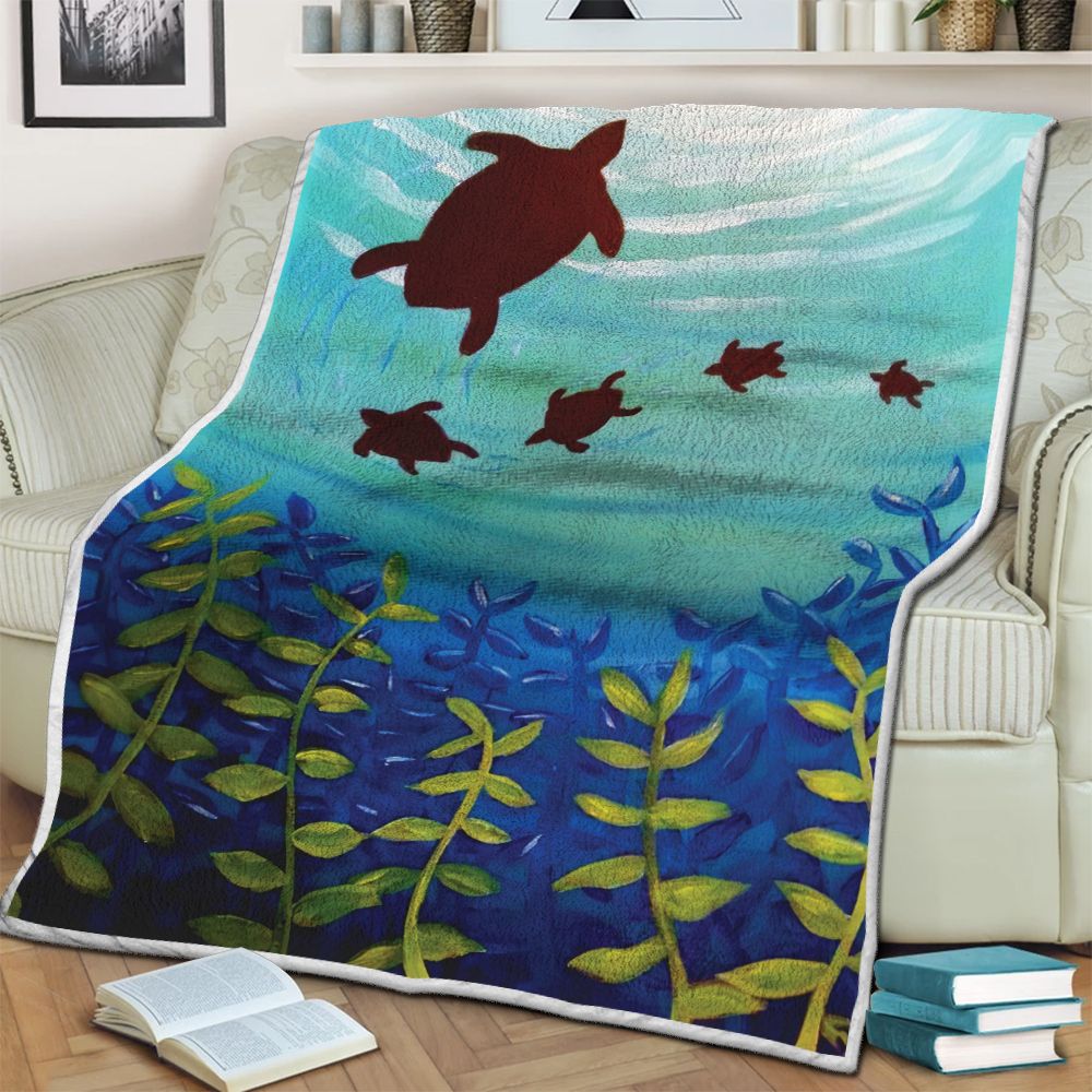 Turtle Fleece Blanket
