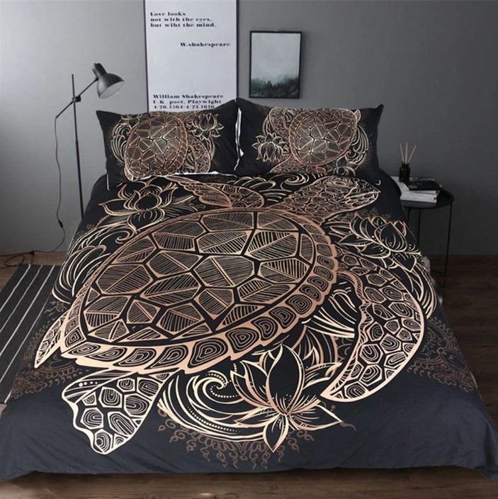 Turtle Art Bedding Set