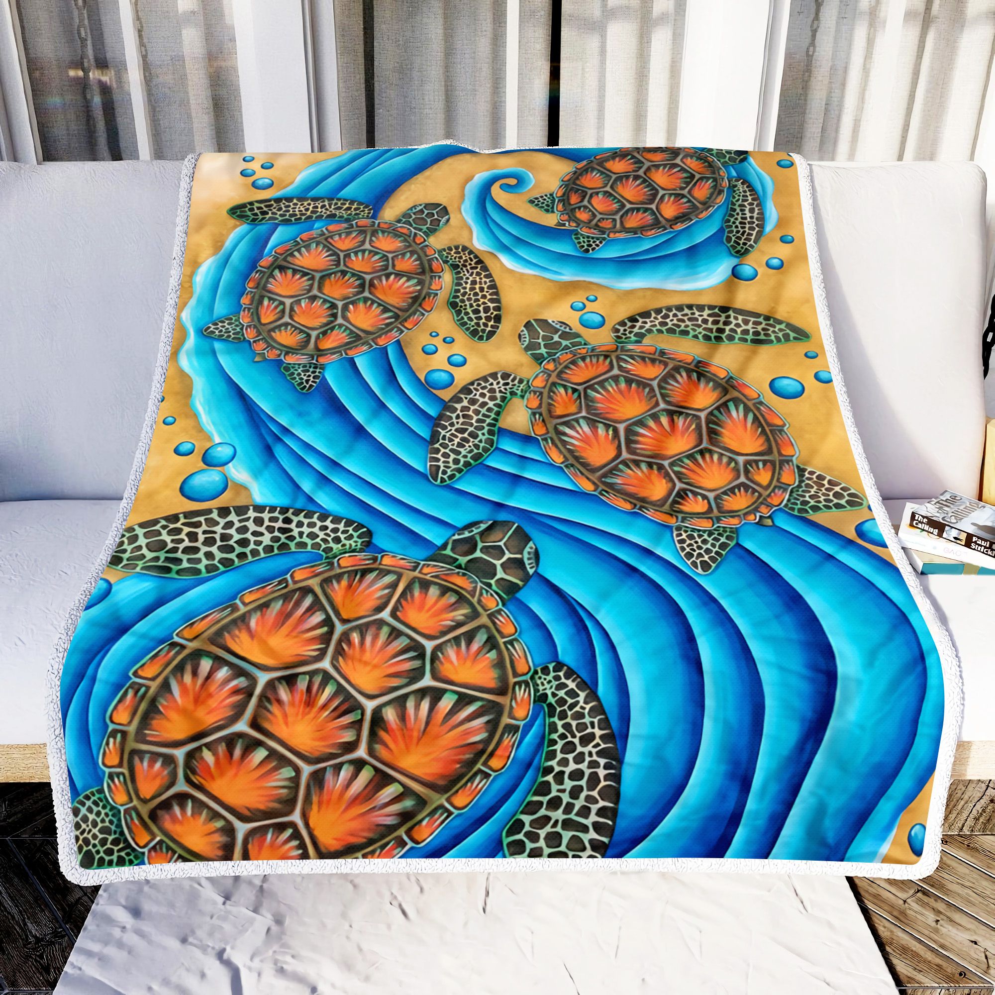 Turtle Art Fleece Blanket