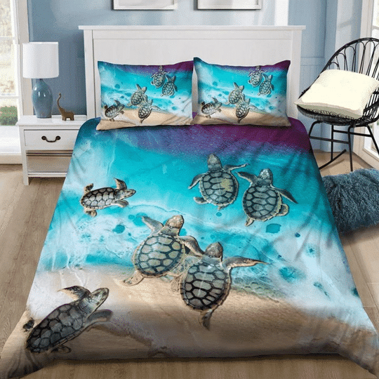 Turtle Back To The Sea Bedding Set