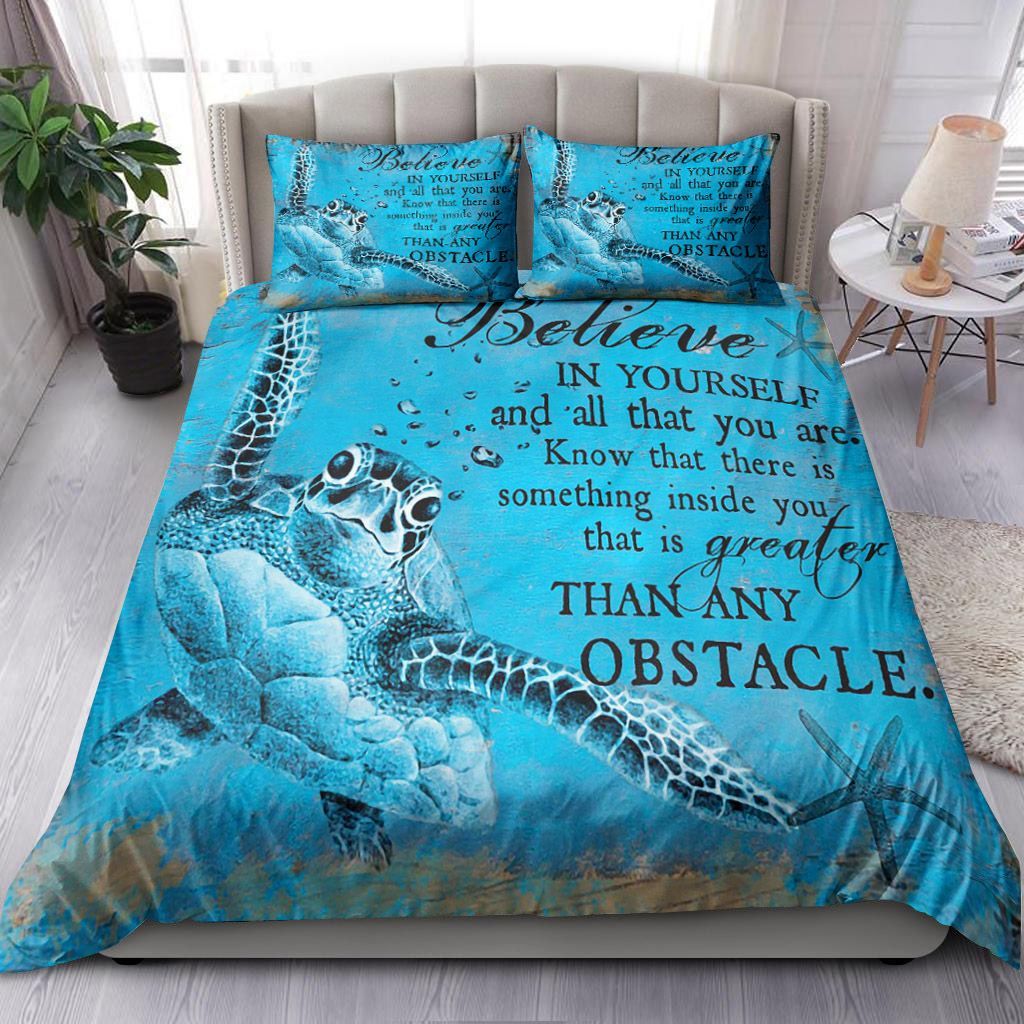 Turtle Believe In Yourself Bedding Set