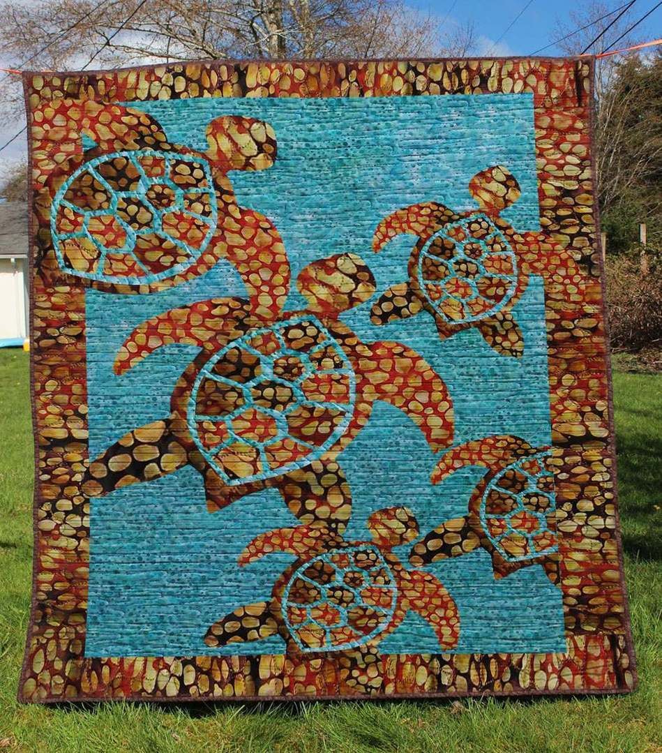 Turtle BI170710B TBG Quilt Blanket