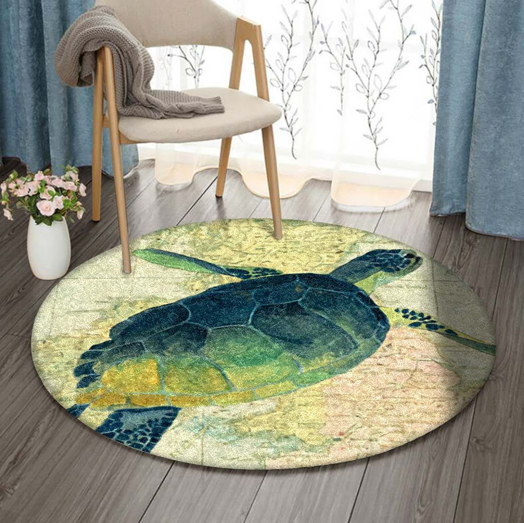 Turtle Round Carpet