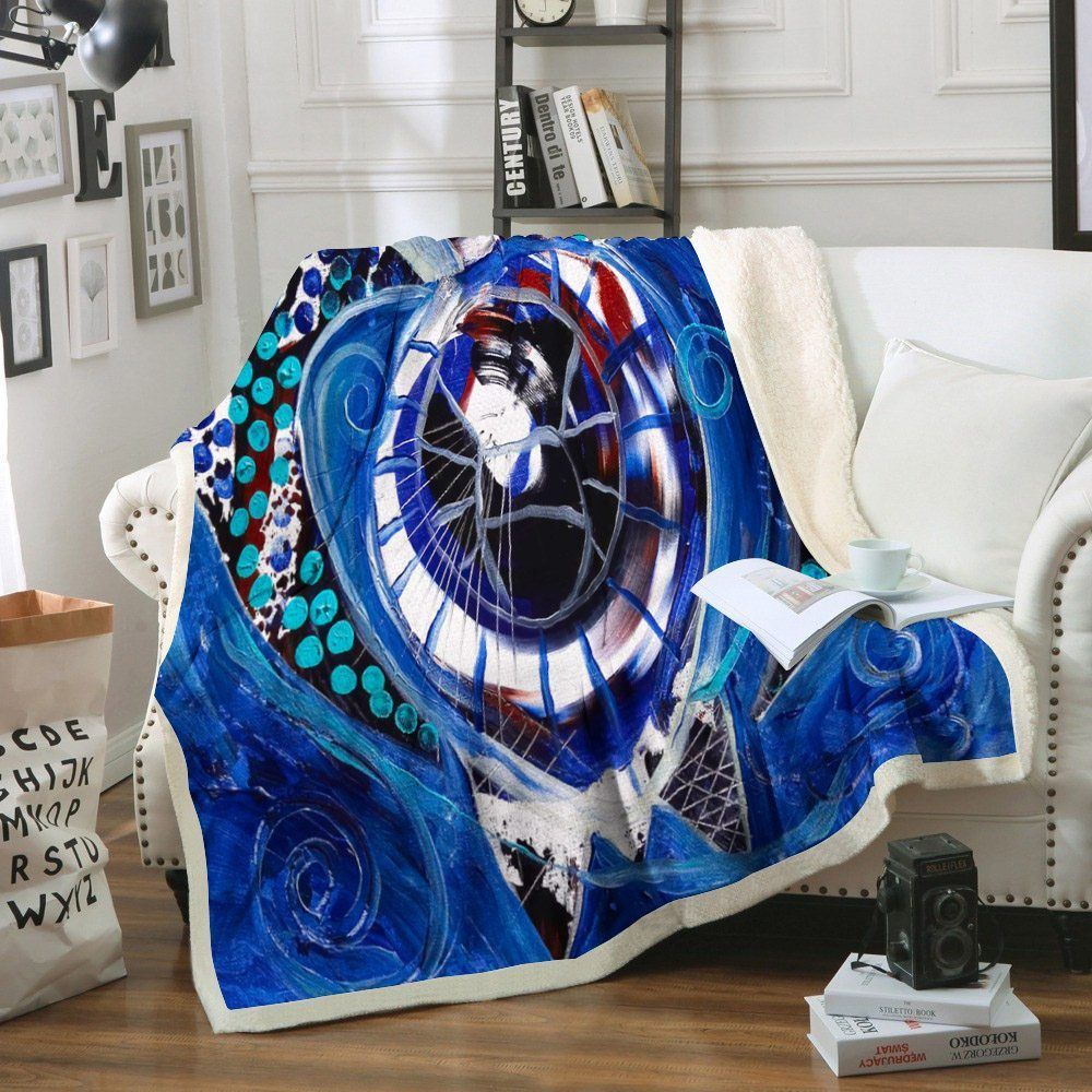 Turtle Sherpa Fleece Blanket