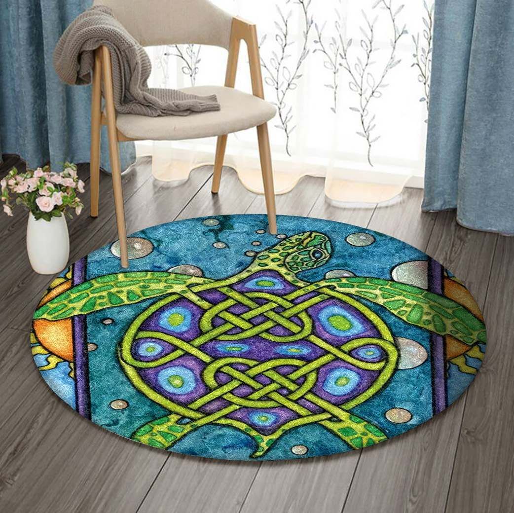 Turtle Round Carpet