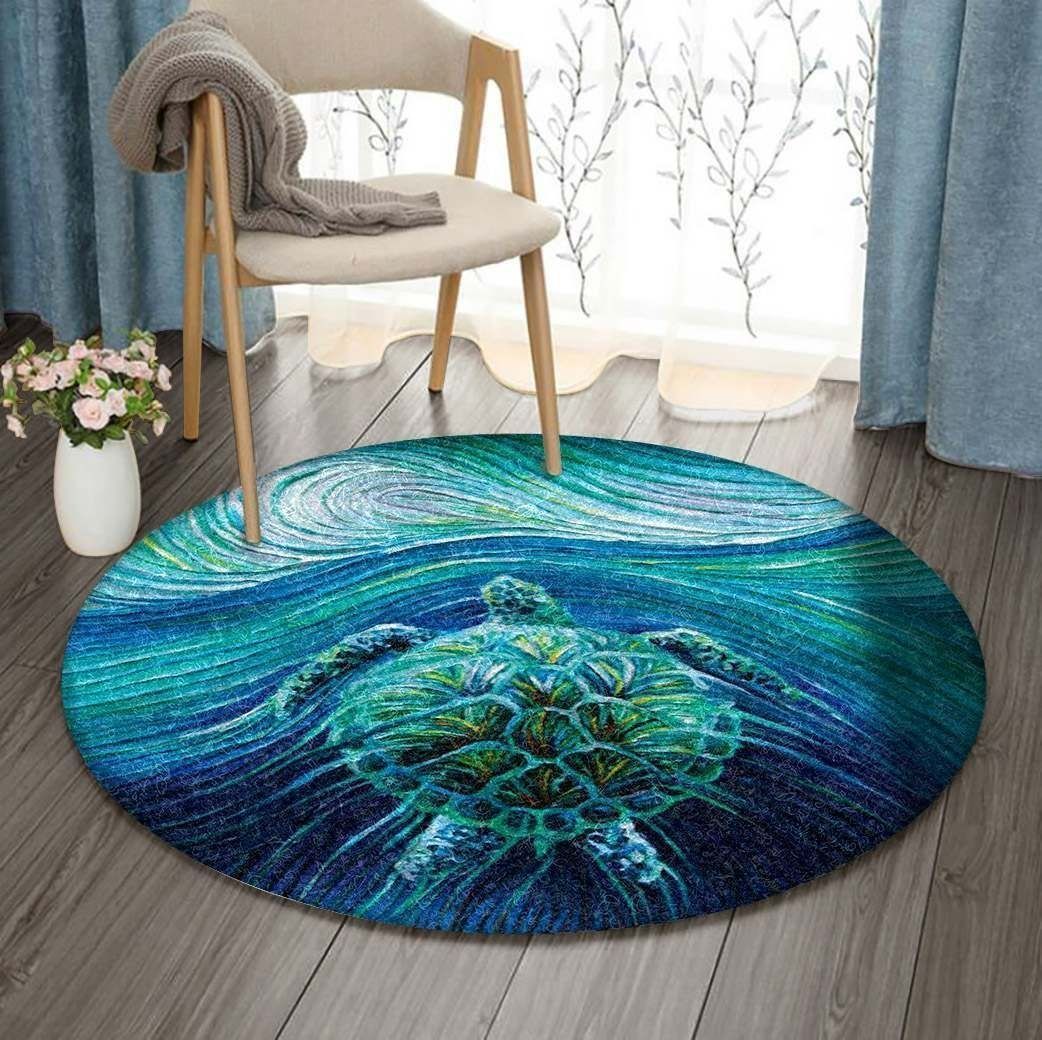 Turtle Round Carpet