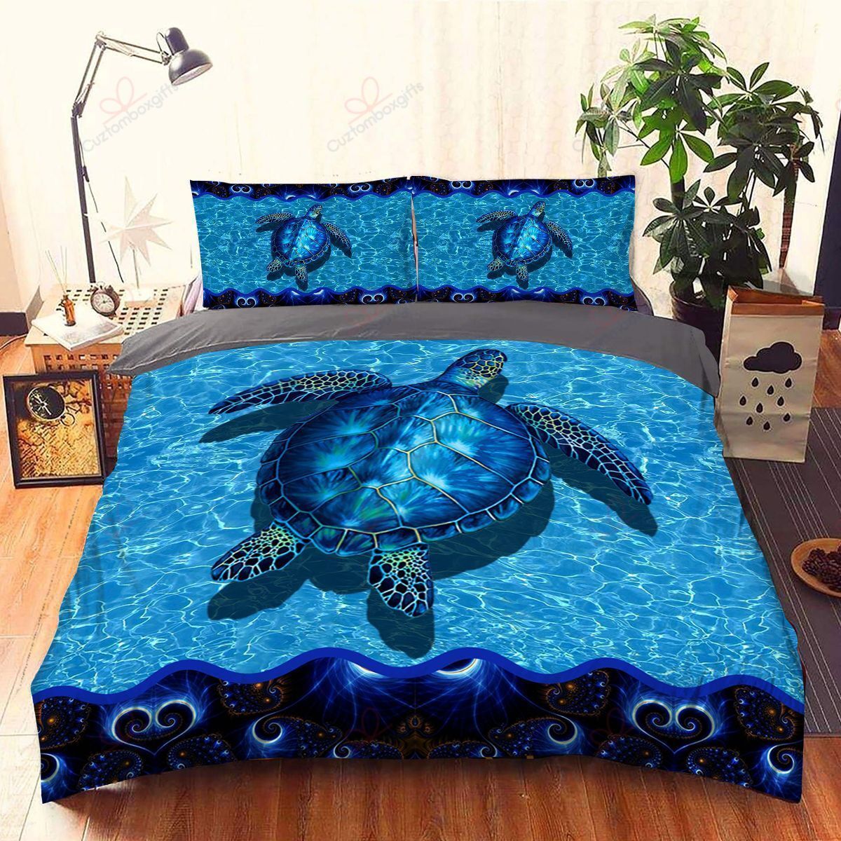 Turtle Blue Turtle Bedding Set