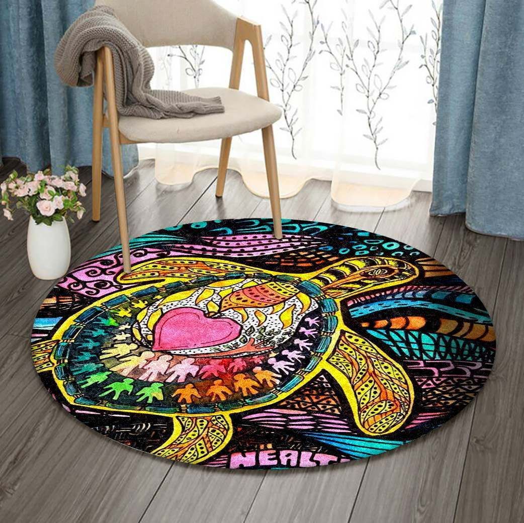 Turtle Round Carpet