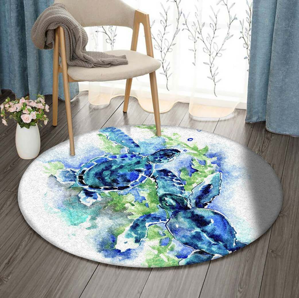Turtle Round Carpet