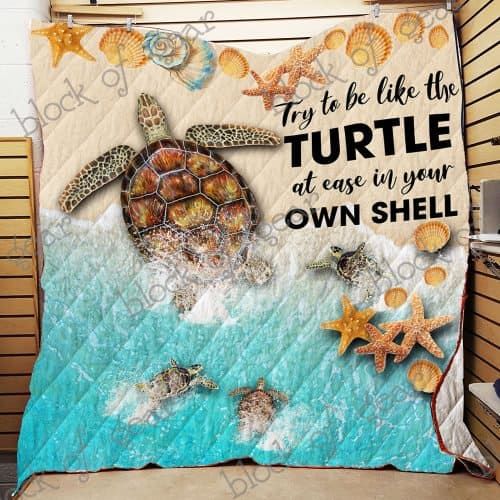 Turtle CL19100934MDQ Quilt Blanket