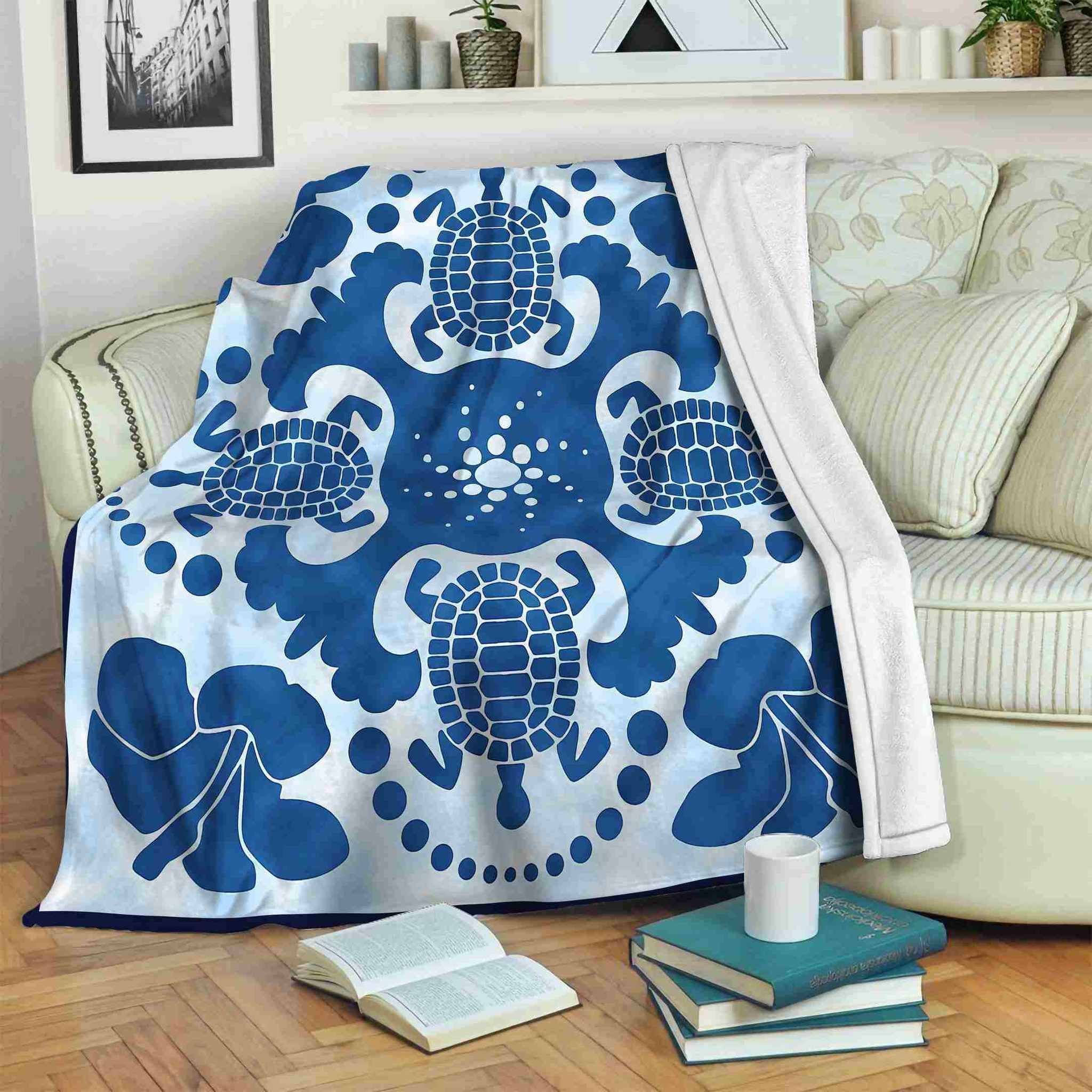 Turtle Sherpa Fleece Blanket