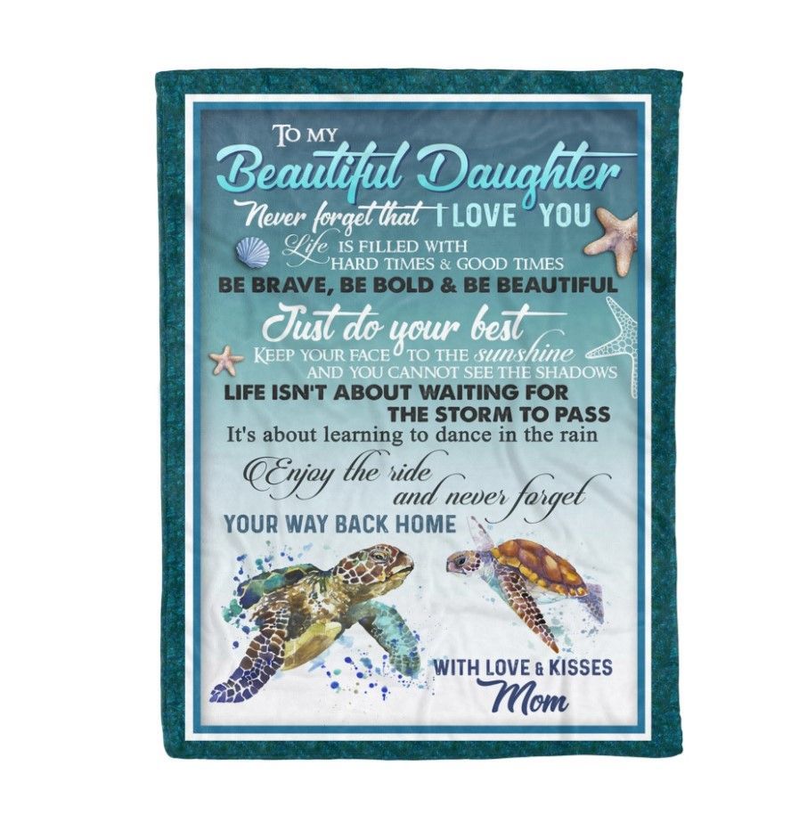 Turtle Sherpa Fleece Blanket