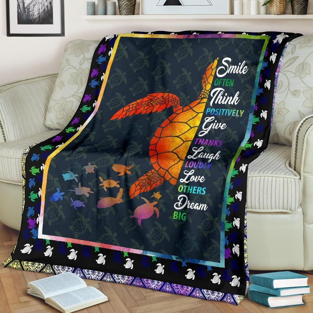 Turtle Sherpa Fleece Blanket
