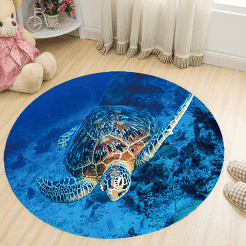 Turtle Round Carpet