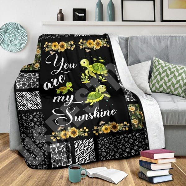 Turtle Sherpa Fleece Blanket