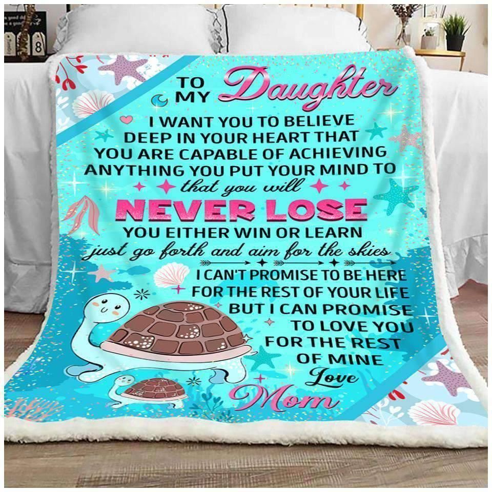 Turtle Sherpa Fleece Blanket