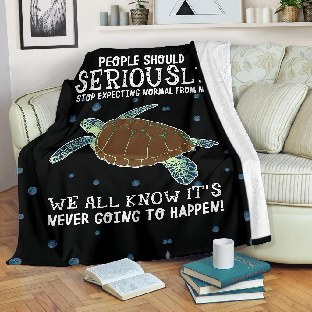 Turtle Sherpa Fleece Blanket