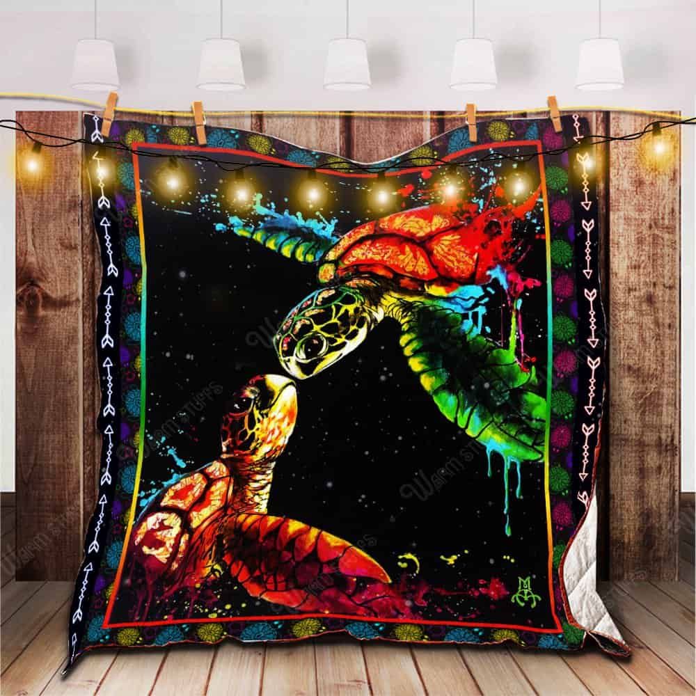 Turtle Couple Quilt Blanket Dhc1312651Dd