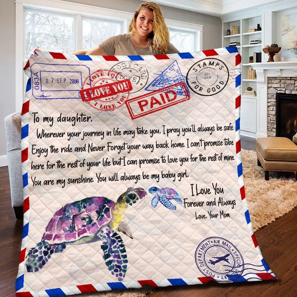 Turtle Daugter And Mom BBB041116NB Quilt Blanket