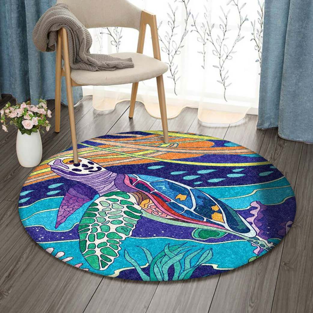 Turtle Round Carpet
