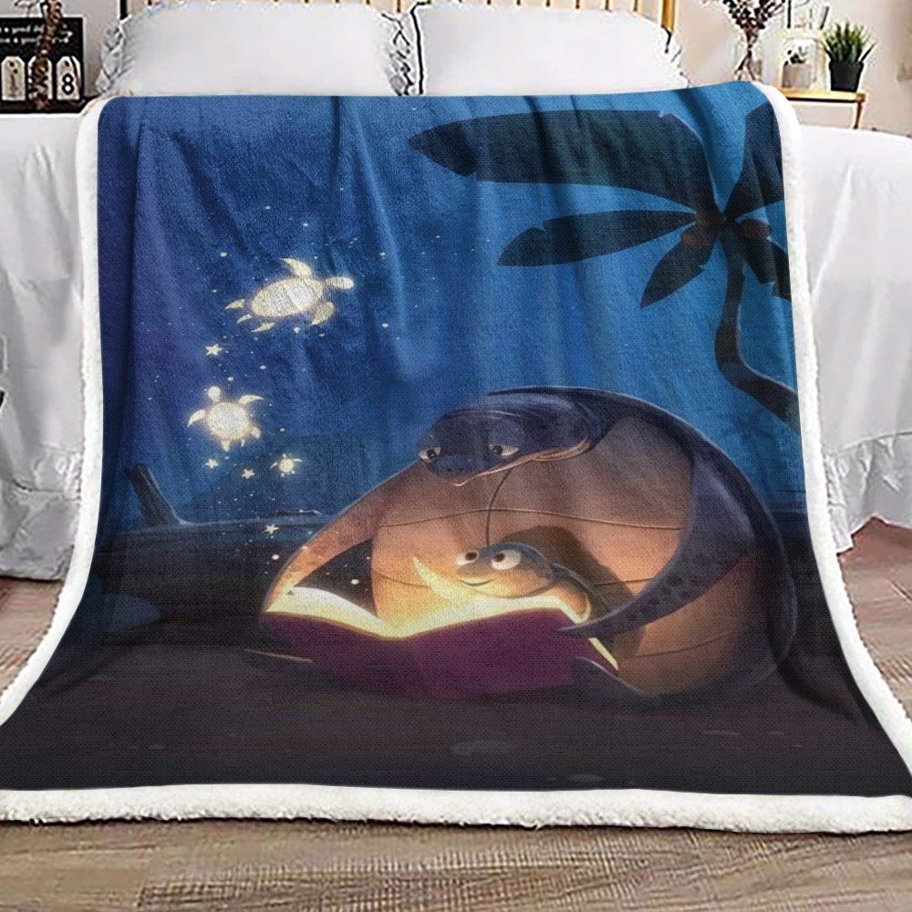 Turtle Sherpa Fleece Blanket