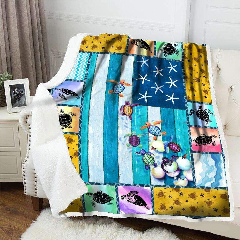 Turtle Fleece Blanket