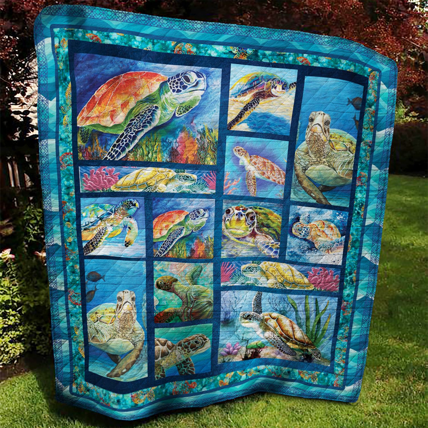 Turtle DTH170913HD Quilt Blanket
