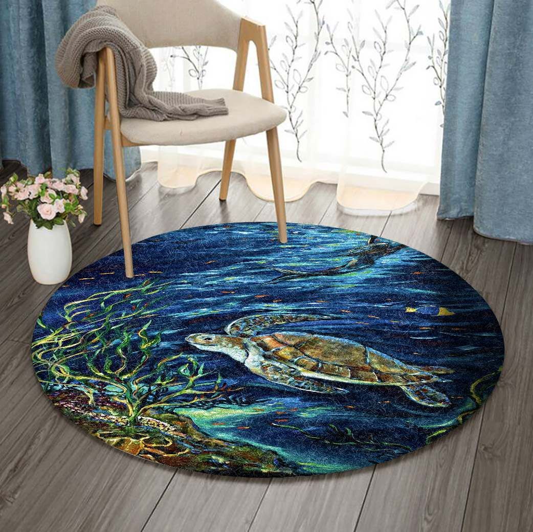 Turtle Round Carpet