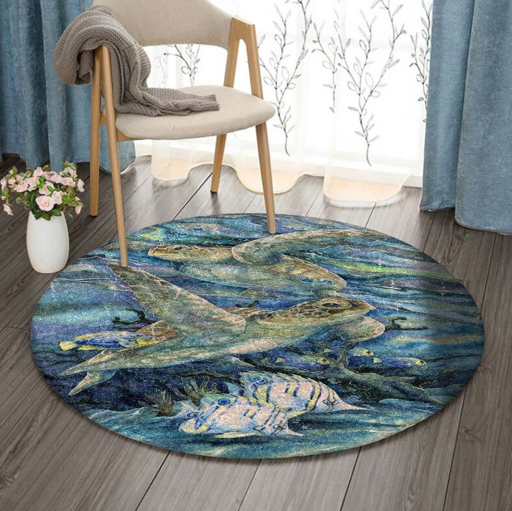 Turtle Round Carpet
